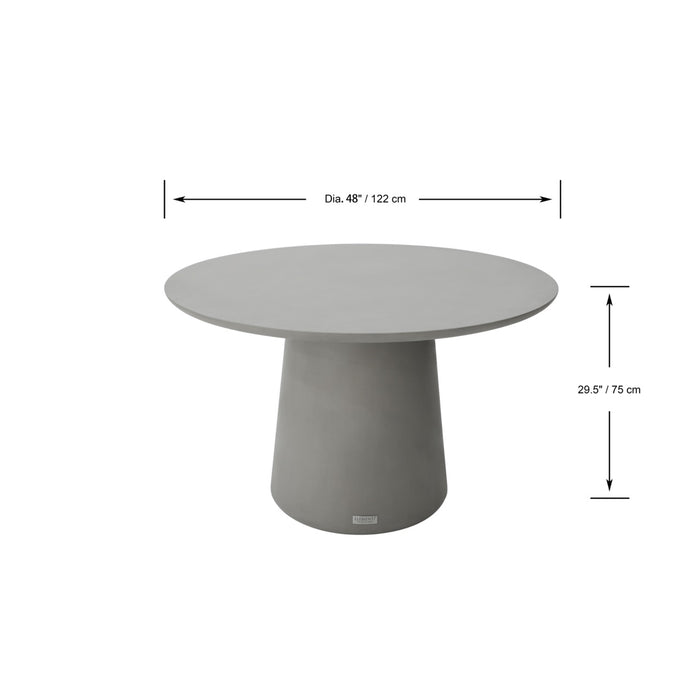 Elementi Home Rio Round Dining Table Dining Table Elementi   