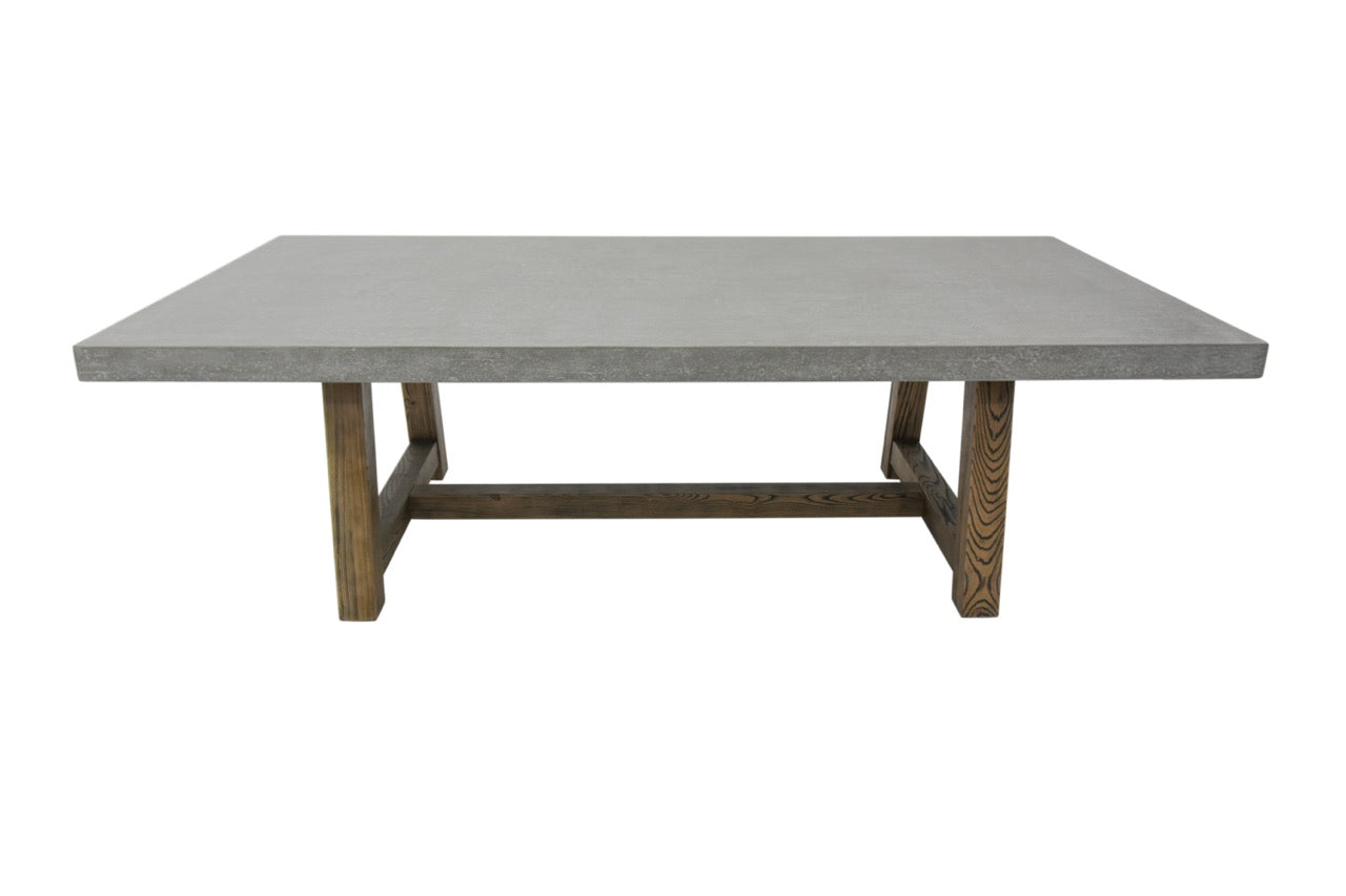 Elementi Home Seine GFRC Concrete Rectangular Dining Table Dining Table Elementi   