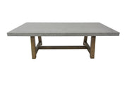 Elementi Home Seine GFRC Concrete Rectangular Dining Table Dining Table Elementi   
