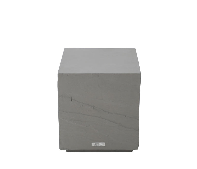 Elementi Home Colorado Concrete Square Side Table Side Table Elementi   
