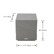 Elementi Home Colorado Concrete Square Side Table Side Table Elementi   