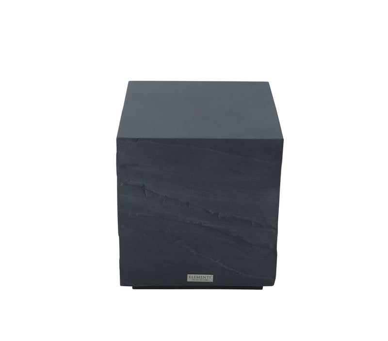 Elementi Home Colorado Concrete Square Side Table Side Table Elementi   