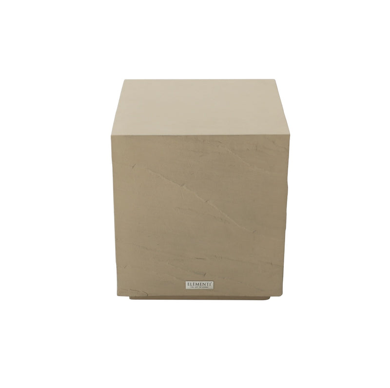 Elementi Home Colorado Concrete Square Side Table Side Table Elementi   