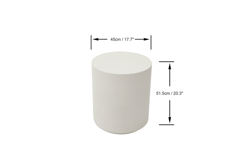 Elementi Home Rome GFRC Concrete Round Side Table Side Table Elementi   