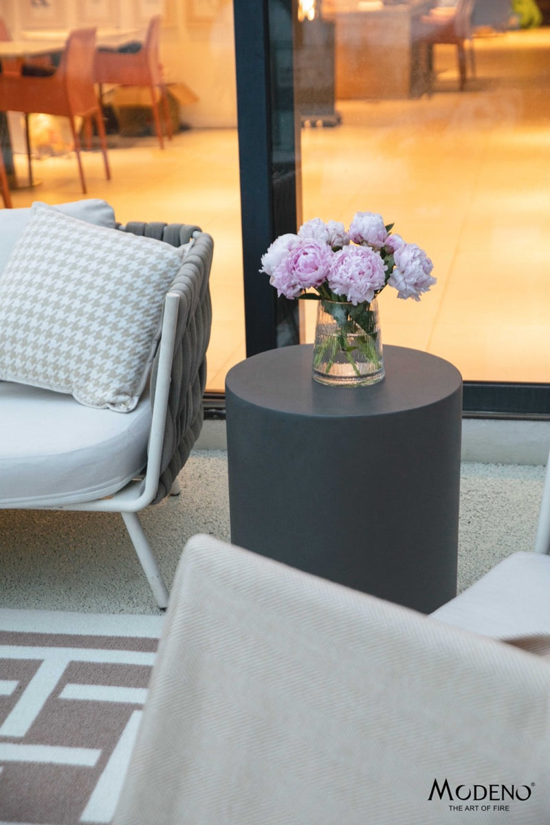 Elementi Home Rome GFRC Concrete Round Side Table Side Table Elementi   