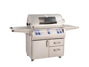 Fire Magic Echelon Diamond E790s 36" Portable Grill with Analog Thermometer Flush Mounted Single Side Burner Free Standing Gas Grill Fire Magic Yes Propane No