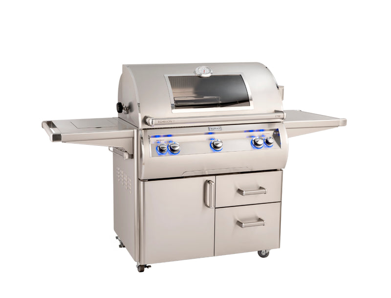 Fire Magic Echelon Diamond E790s 36" Portable Grill with Analog Thermometer Flush Mounted Single Side Burner Free Standing Gas Grill Fire Magic Yes Propane No