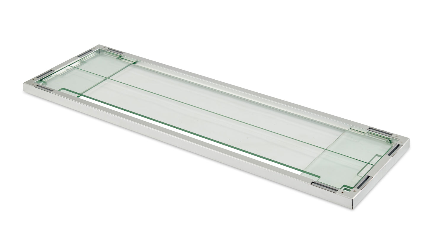 OGR GlassWind Guard 12" x 42" Rectangular Folding (FWG-1242) Wind Guards The Outdoor GreatRoom Company   