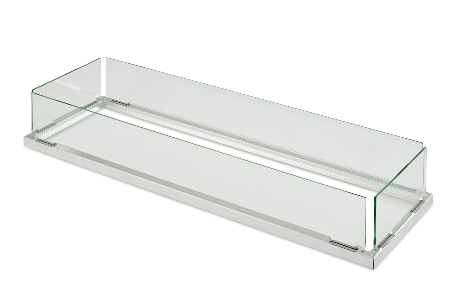 OGR GlassWind Guard 12" x 42" Rectangular Folding (FWG-1242) Wind Guards The Outdoor GreatRoom Company   