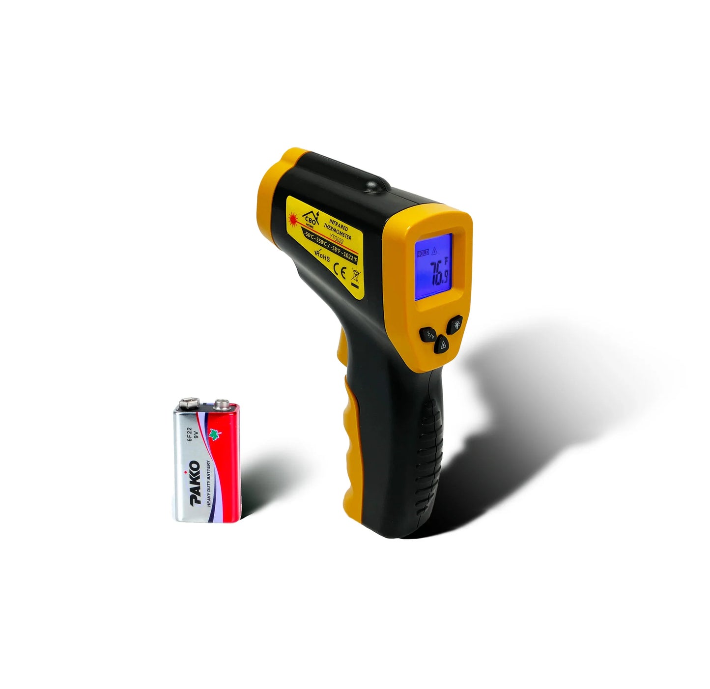 Home Infrared Digital Thermometer Gun for Pizza Ovens - Measures to 1100 degrees Thermometer Chicago Brick Oven (CBO)   