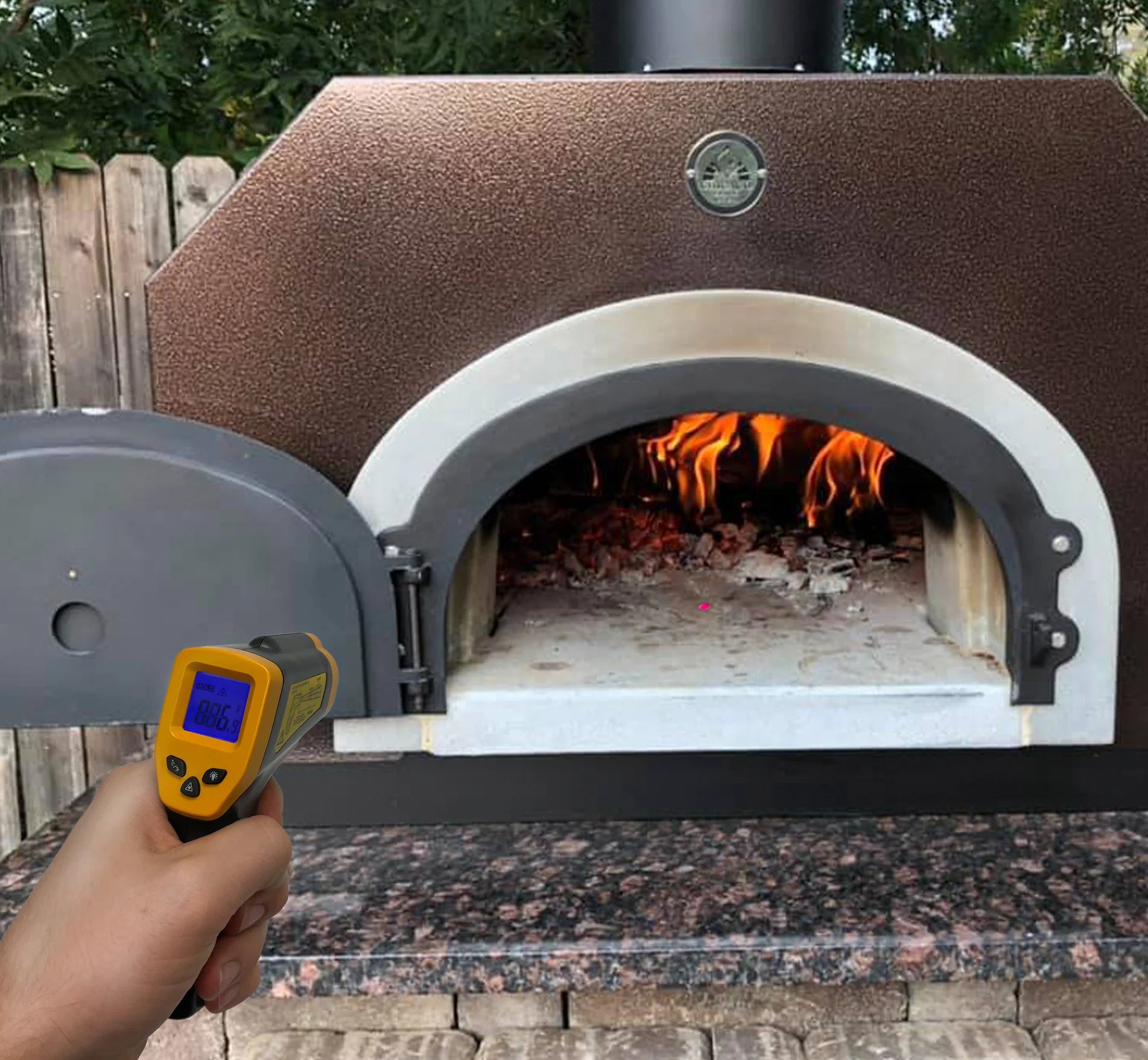 Home Infrared Digital Thermometer Gun for Pizza Ovens - Measures to 1100 degrees Thermometer Chicago Brick Oven (CBO)   