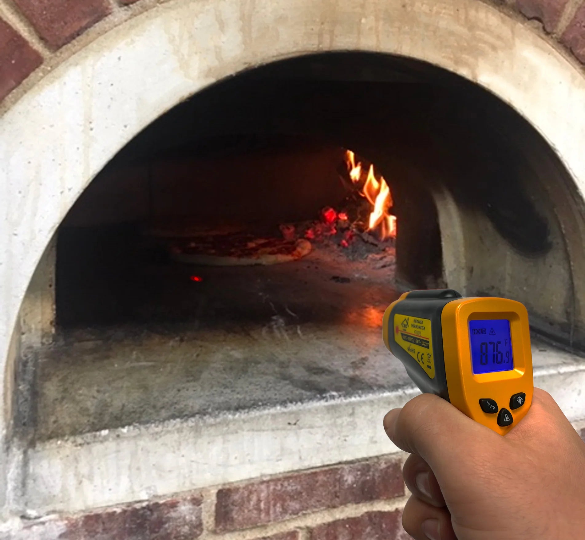 Home Infrared Digital Thermometer Gun for Pizza Ovens - Measures to 1100 degrees Thermometer Chicago Brick Oven (CBO)   