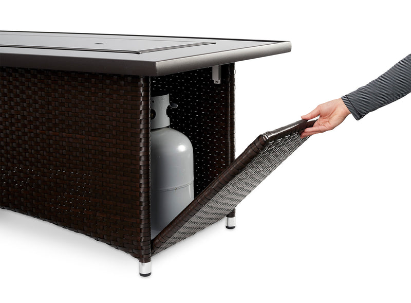 The Outdoor GreatRoom Company 60" Balsam Montego Linear Gas Fire Pit Table (MG-1242-BLSM-K) Fire Pit Table The Outdoor GreatRoom Company   