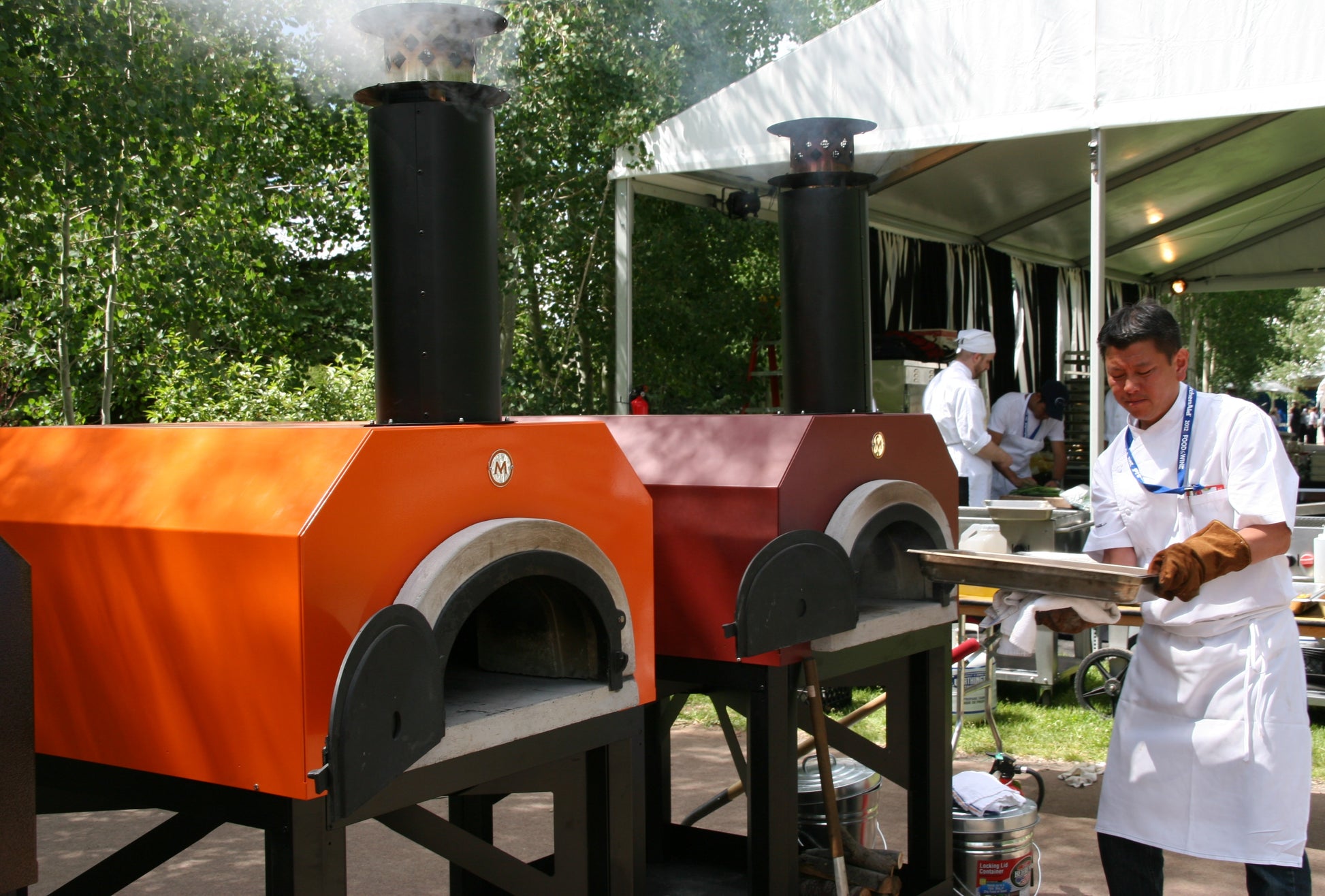 Chicago Brick Oven CBO-750 Hybrid Gas & Wood-Fired Pizza Oven On Stand Pizza Oven Chicago Brick Oven (CBO)   