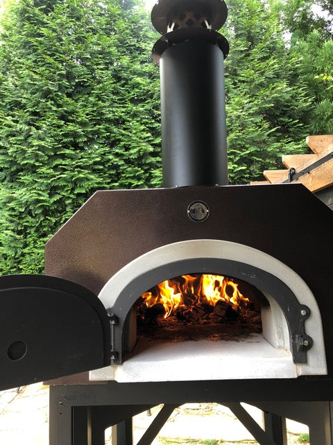 Chicago Brick Oven CBO-750 Hybrid Gas & Wood-Fired Pizza Oven On Stand Pizza Oven Chicago Brick Oven (CBO)   