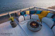 Elementi Lunar Gas Fire Bowl 42" - Multiple Colors Available Fire Bowls Elementi   