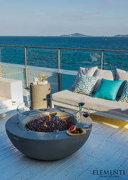 Elementi Lunar Gas Fire Bowl 42" - Multiple Colors Available Fire Bowls Elementi   
