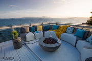 Elementi Lunar Gas Fire Bowl 42" - Multiple Colors Available Fire Bowls Elementi   