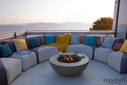 Elementi Lunar Gas Fire Bowl 42" - Multiple Colors Available Fire Bowls Elementi   