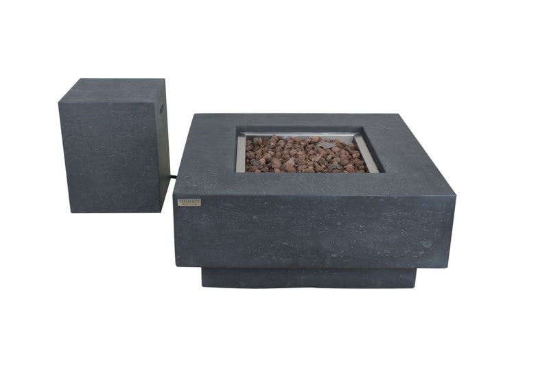 Elementi Manhattan Concrete Gas Fire Table 36" - Multiple Colors Available Fire Pit Table Elementi   