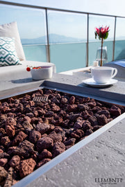 Elementi Manhattan Concrete Gas Fire Table 36" - Multiple Colors Available Fire Pit Table Elementi   