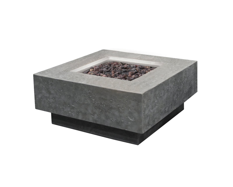 Elementi Manhattan Concrete Gas Fire Table 36" - Multiple Colors Available Fire Pit Table Elementi   
