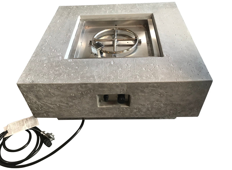 Elementi Manhattan Concrete Gas Fire Table 36" - Multiple Colors Available Fire Pit Table Elementi   