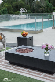 Elementi Metropolis Concrete Gas Fire Table 56" - Multiple Colors Available Fire Pit Table Elementi   