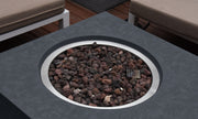 Elementi Metropolis Concrete Gas Fire Table 56" - Multiple Colors Available Fire Pit Table Elementi   