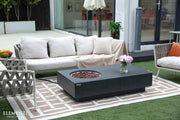 Elementi Metropolis Concrete Gas Fire Table 56" - Multiple Colors Available Fire Pit Table Elementi   