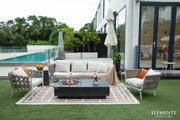 Elementi Metropolis Concrete Gas Fire Table 56" - Multiple Colors Available Fire Pit Table Elementi   
