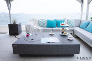 Elementi Metropolis Concrete Gas Fire Table 56" - Multiple Colors Available Fire Pit Table Elementi   