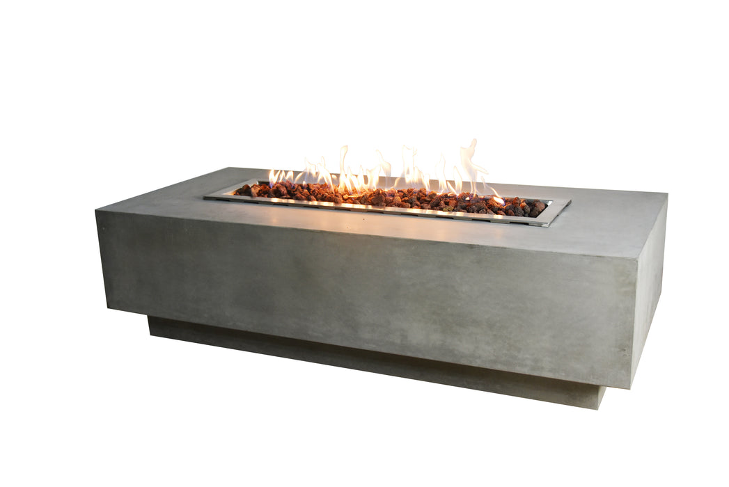 Elementi Granville Concrete Gas Fire Table 60" - Multiple Colors Available Fire Pit Table Elementi Natural Gas Light Gray 