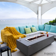 Elementi Granville Concrete Gas Fire Table 60" - Multiple Colors Available Fire Pit Table Elementi   