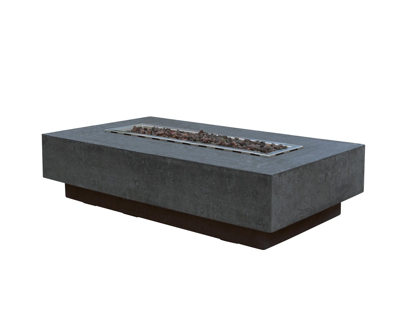 Elementi Hampton Concrete Gas Fire Table 56" - Multiple Colors Available Fire Pit Table Elementi Natural Gas Dark Gray 