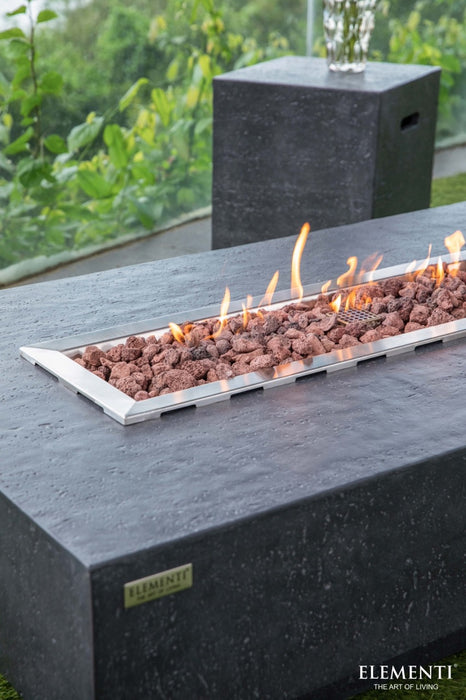 Elementi Hampton Concrete Gas Fire Table 56" - Multiple Colors Available Fire Pit Table Elementi   