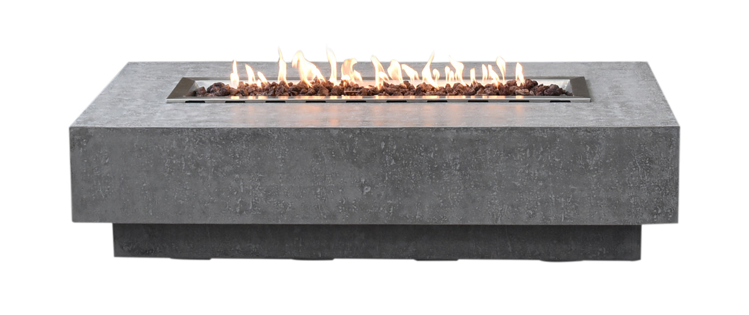 Elementi Hampton Concrete Gas Fire Table 56" - Multiple Colors Available Fire Pit Table Elementi   