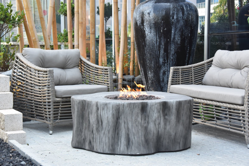 Elementi Manchester Concrete Gas Fire Table 42" - Multiple Colors Available Fire Pit Table Elementi   