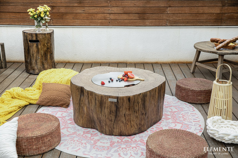 Elementi Manchester Concrete Gas Fire Table 42" - Multiple Colors Available Fire Pit Table Elementi   