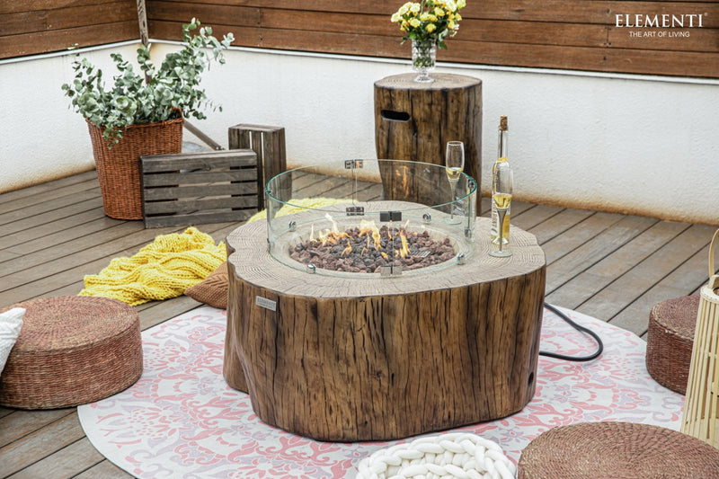 Elementi Manchester Concrete Gas Fire Table 42" - Multiple Colors Available Fire Pit Table Elementi   