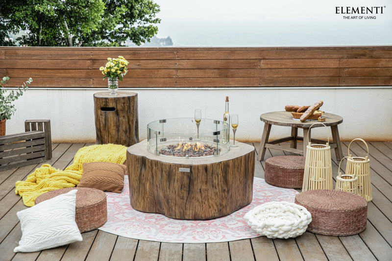 Elementi Manchester Concrete Gas Fire Table 42" - Multiple Colors Available Fire Pit Table Elementi   