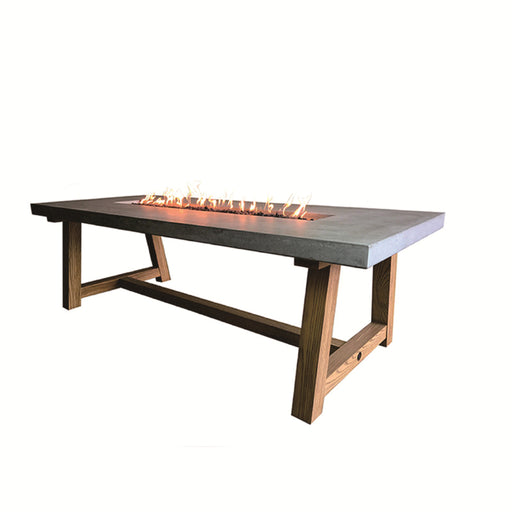 Elementi Sonoma Dining Height Gas Fire Table 83" Fire Pit Table Elementi   
