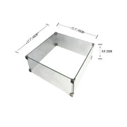 Elementi Glass Wind Guard for Rova Gas Fire Table Wind Guards Elementi   