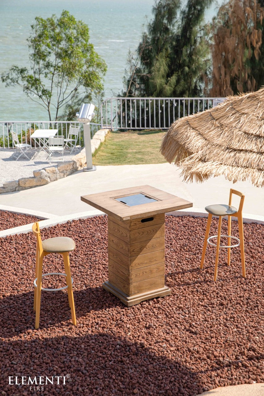 Elementi Rova Bar Height Gas Fire Table Fire Pit Table Elementi   