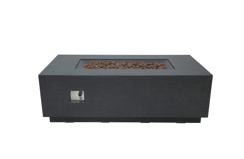 Elementi Andes Concrete Gas Fire Table 66" - Multiple Colors Available Fire Pit Table Elementi   