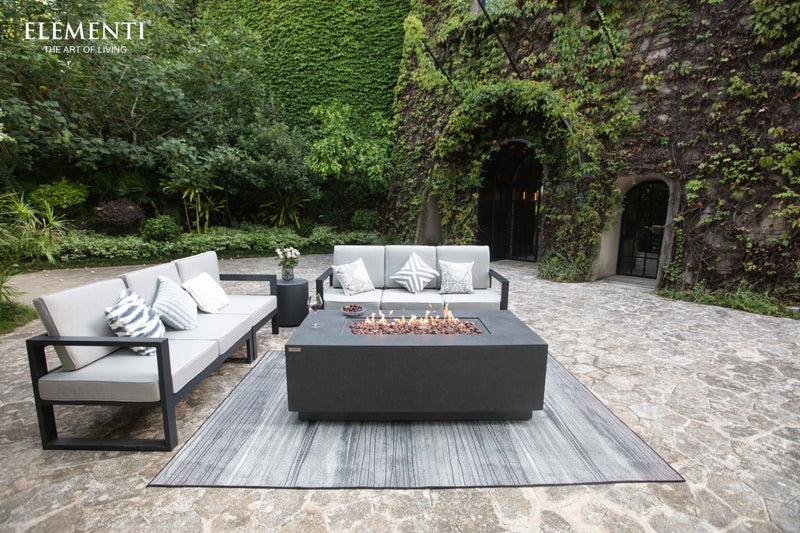 Elementi Andes Concrete Gas Fire Table 66" - Multiple Colors Available Fire Pit Table Elementi   
