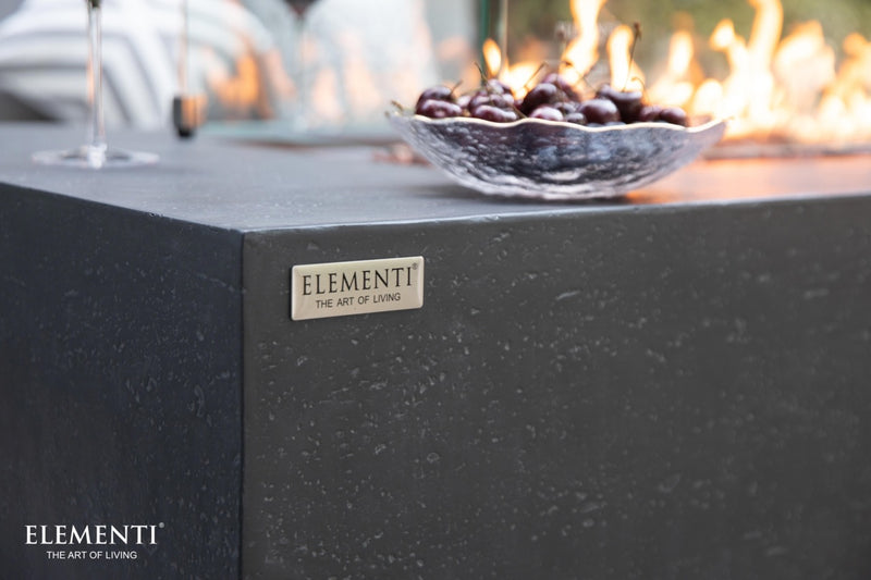 Elementi Andes Concrete Gas Fire Table 66" - Multiple Colors Available Fire Pit Table Elementi   