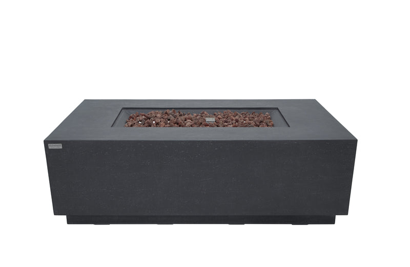 Elementi Andes Concrete Gas Fire Table 66" - Multiple Colors Available Fire Pit Table Elementi   