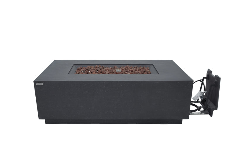Elementi Andes Concrete Gas Fire Table 66" - Multiple Colors Available Fire Pit Table Elementi   