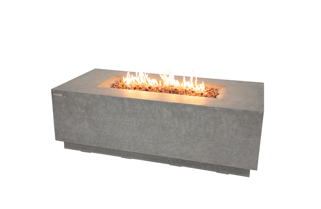 Elementi Andes Concrete Gas Fire Table 66" - Multiple Colors Available Fire Pit Table Elementi Light Gray  